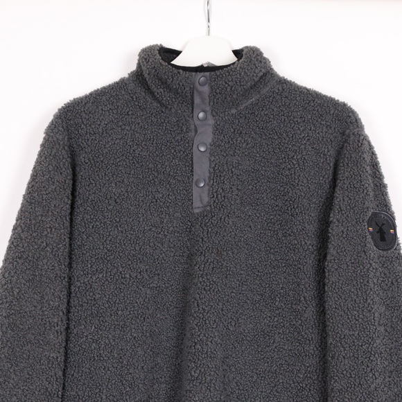 Dutch Bros Half Snap Sherpa Pullover - Picture 2 of 7